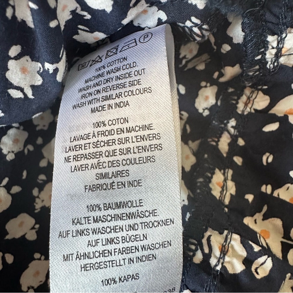 French Connection Tiered Ditsy Floral‎ Mini Puff Sleeve Whimsy Girly Size 6 - Picture 7 of 9